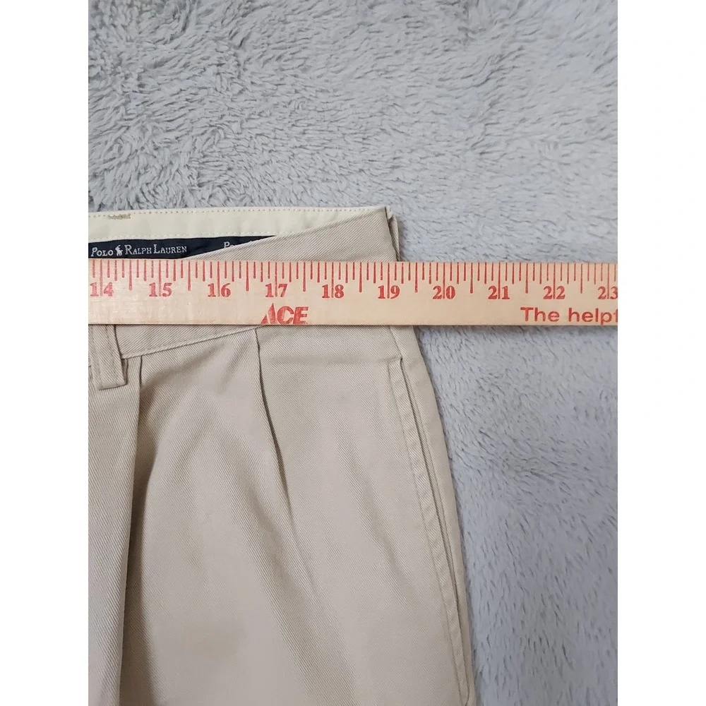 Vintage Polo Ralph Lauren Pants Mens 38x31 Pleated Chino Baggy Skater Cuffed